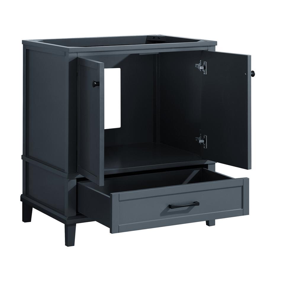 Merryfield 30 in. W x 21-1/2 in. D Bathroom Vanity Cabinet Only in Dark Blue-Gray - Super Arbor