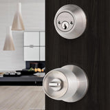 Double Cylinder Satin Nickel Combo Set - Super Arbor