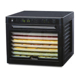 Sedona Rawfood 9-Tray Black Food Dehydrator with Temperature Control