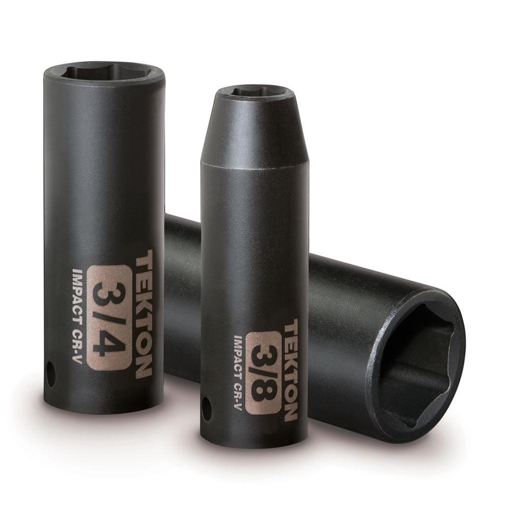 3/8 in. Drive 5/16-1 in. 6-Point Deep Impact Socket Set (12-Piece) - Super Arbor