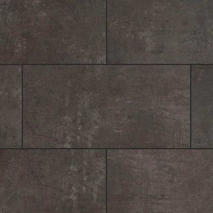 Overlook Slate 22 MIL x 11.9 in. W x 23.8 in. L Click Lock Waterproof Vinyl Tile Flooring (17.7 sqft/case)