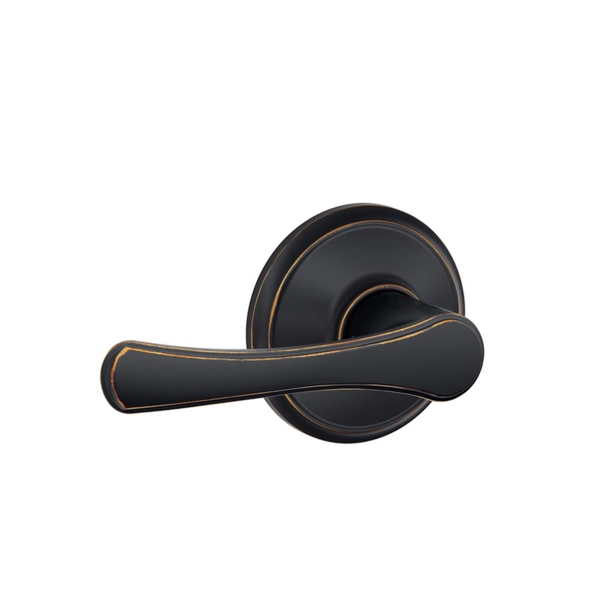 Schlage Avila Aged Bronze Passage Lever, Right or Left Handed