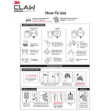 3M Claw Silver Drywall Picture Hanger, 45 lb Capacity, 1 Pack