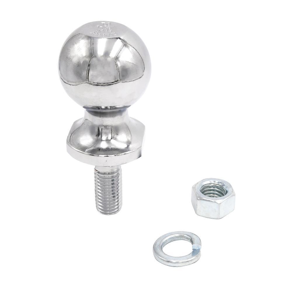 TowSmart 2,000 lb. Capacity 1-7/8 in. Ball x 5/8 in. Shank Diameter x 1-3/4 in. Shank Length Chrome Hitch Ball - Super Arbor