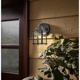 Black Integrated LED Outdoor Line Voltage Wall Sconce