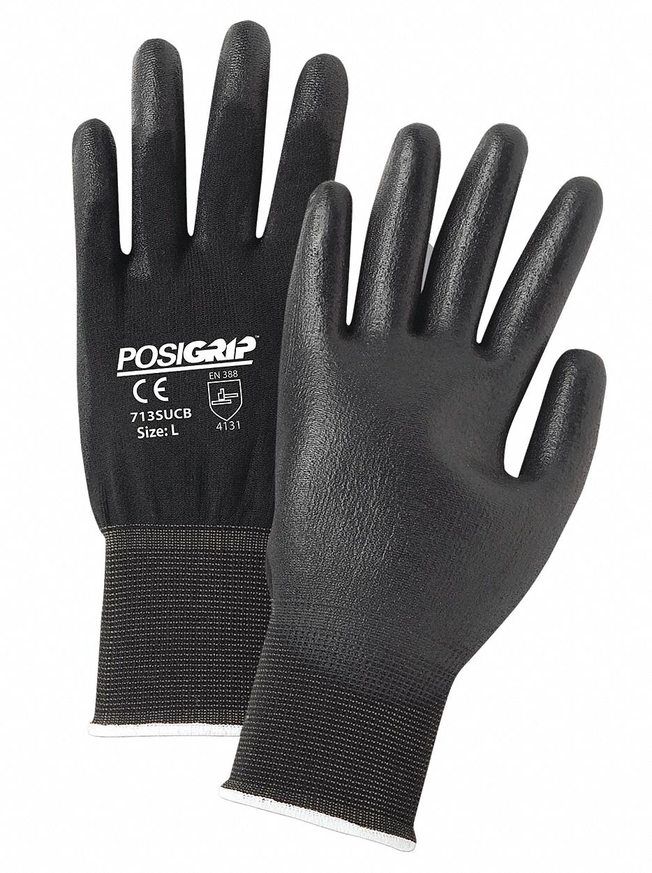 WEST CHESTER PROTECTIVE GEAR 713SUCB 2XL Polyurethane-Coated Gloves, 12 Pack