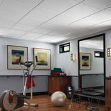 Armstrong Ceilings 24-in x 24-in Sahara 16-Pack White Smooth 15/16-in Drop Acoustic Panel Ceiling Tiles