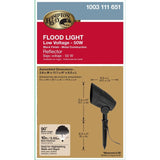 Low Voltage 50-Watt Black Outdoor Landscape Flood Light T3 Halogen Bulb