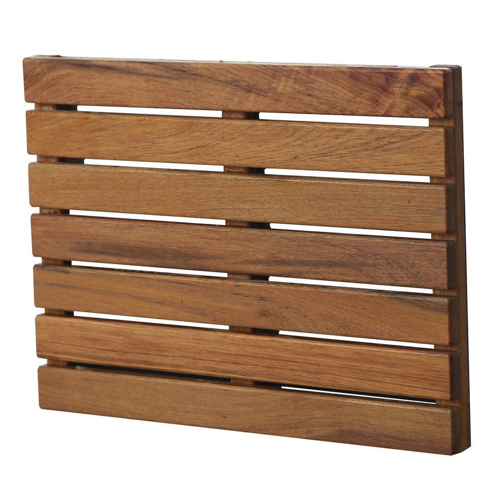 Goreme Wall Mounted Teak Shower Seat - Super Arbor