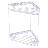 Allied Brass Double Tier Corner Shower Basket in Brushed Bronze