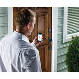 Camelot Aged Bronze Sense Smart Lock with Accent Lever Door Handleset - Super Arbor