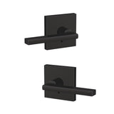 Custom Latitude Satin Nickel Collins Trim Dummy Door Lever (2-pack) - Super Arbor