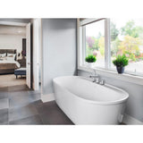 Spectacle 65.75 in. Acrylic Flatbottom Bathtub in White - Super Arbor