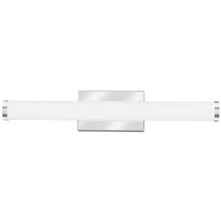 2 ft. Chrome LED Selectable Color Temperature 3000/3500/4000K Dimmable LED Contemporary Cylinder Vanity Light