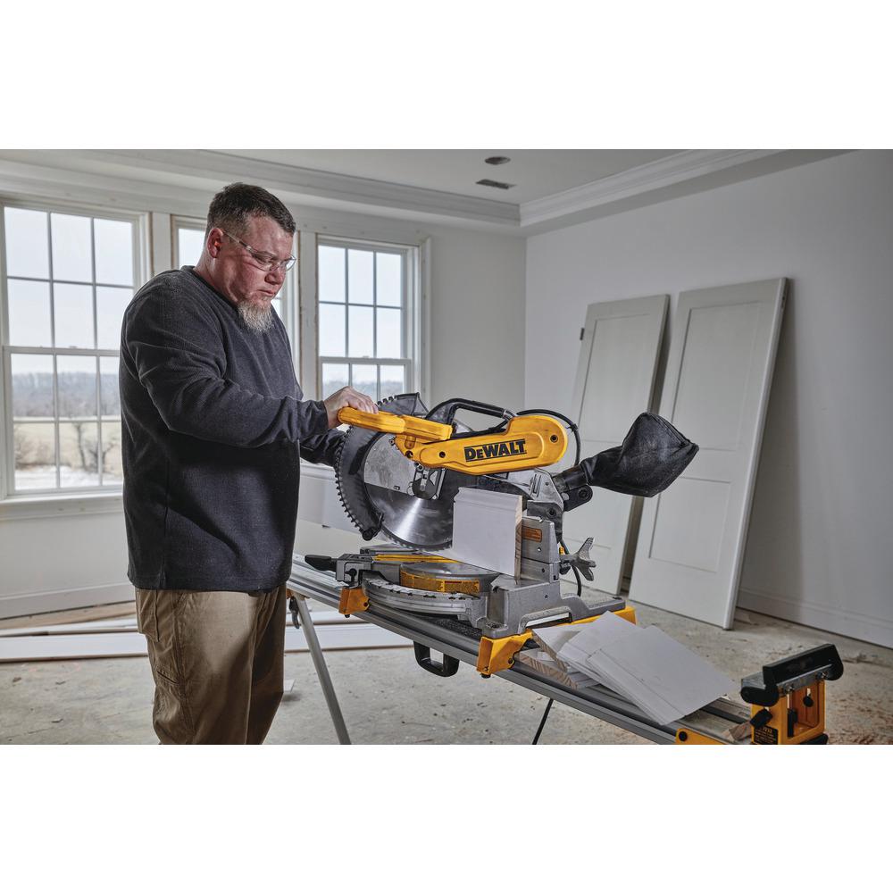 15 Amp Corded 12 in. Compound Double Bevel Miter Saw - Super Arbor