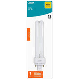 18W Equiv PL CFLNI Quad Tube 4-Pin Plug-in G24Q-2 Base Compact Fluorescent CFL Light Bulb, Soft White 2700K (6-Pack)