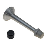 3-3/4 in. Solid Brass Fancy 3-Ring Base Door Stop in Matte Black - Super Arbor