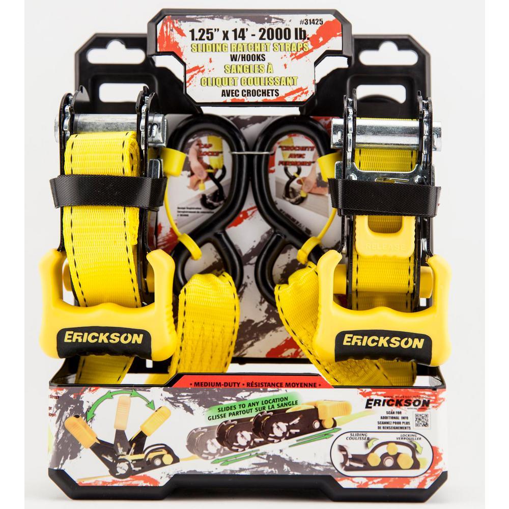 14 ft. x 1-1/4 in. Sliding Ratchets (2-Pack) - Super Arbor