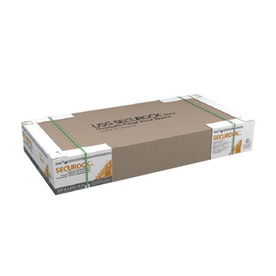 U.S. Gypsum Securock Gypsum-Fiber Roof Board, 1/4 in. x 4 ft. x 4 ft.