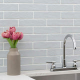 Capella Fog Brick 2 in. x 10 in. Matte Porcelain Floor and Wall Tile (5.15 sq. ft. / case)