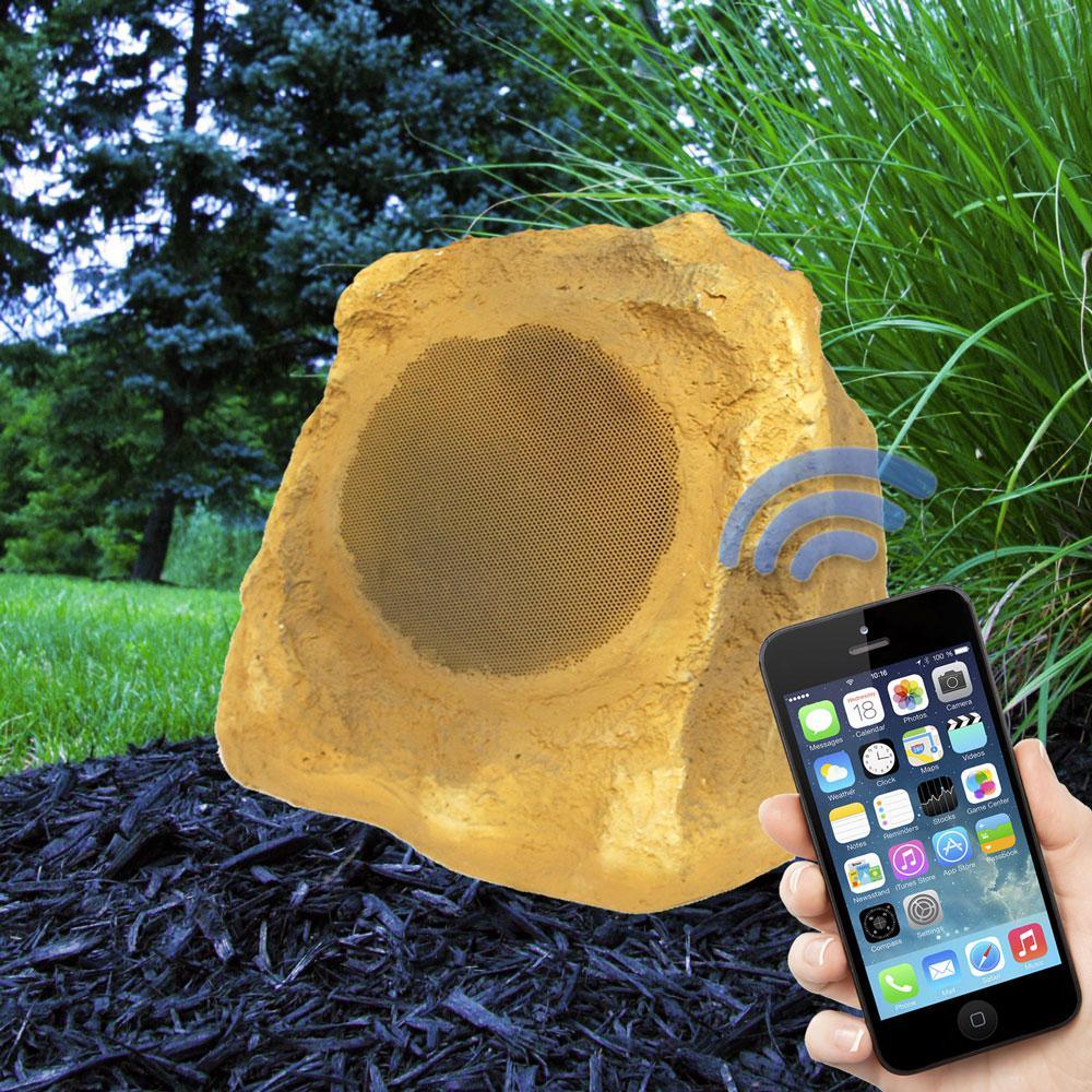 Bluetooth Outdoor Rock Speakers Canyon Sandstone Stereo - Super Arbor