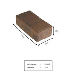 8 in. L x 4 in. W x 2.25 in. H 60mm Victorian Blend Concrete Holland Pavers Pallet (540-Piece/120 sq. ft./Pallet) - Super Arbor