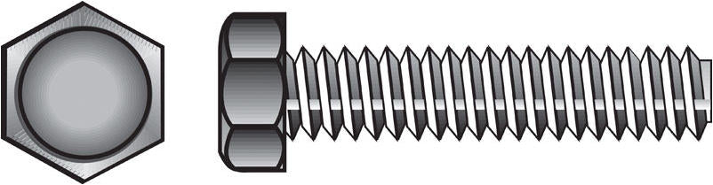 Hillman 3/8 in. Diameter x 3-1/2 in. Length Zinc-Plated Steel Hex Tap Bolt, 50-Pack