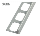 L-Shape Edge 1/2 in. Brushed Nickel Profile