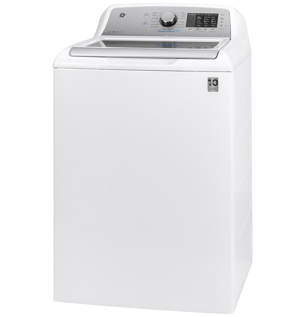 GE 4.8-cu ft High Efficiency Top-Load Washer, Diamond Gray/White, ENERGY STAR (GTW720 Series)