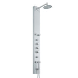 Dilana 66.875 in. 6-Jet High Pressure Shower Panel System with Adjustable Handheld Dual Shower in Stainless Steel
