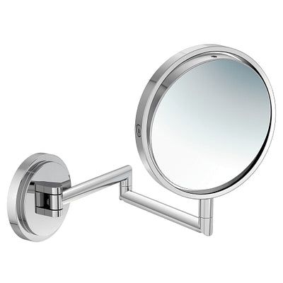 Moen Arris 13.85-in x 8.9-in Chrome Double-Sided Magnifying Wall-Mounted Vanity Mirror