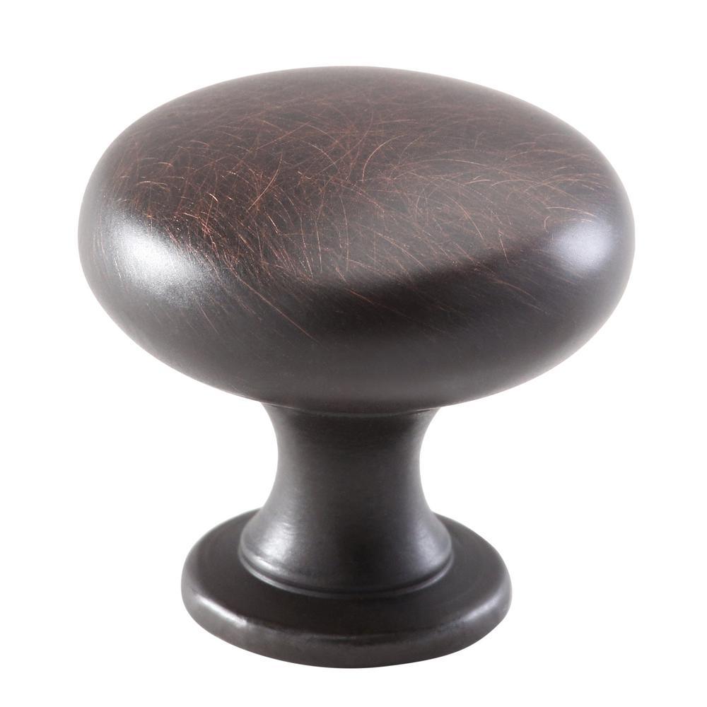 1-1/4 in. Oil Rubbed Bronze Mushroom Cabinet Knob (25-Pack) - Super Arbor