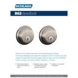 Bright Brass Double Cylinder Deadbolt - Super Arbor