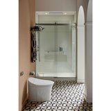 Real Rain 1-Spray 19 in. Single Ceiling Mount Waterfall Fixed Shower Head in White - Super Arbor