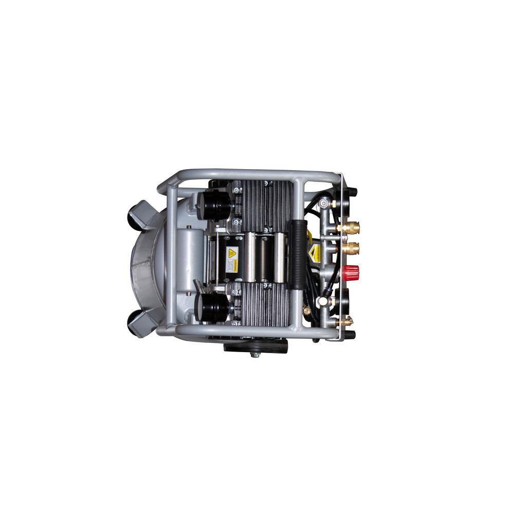 10 Gal. 2.0 HP Ultra Quiet and Oil-Free Aluminum Rust-Free Air Tank Electric Air Compressor - Super Arbor