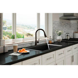 Tyne Single-Handle Pull-Down Sprayer Kitchen Faucet in Oil-Rubbed Bronze - Super Arbor