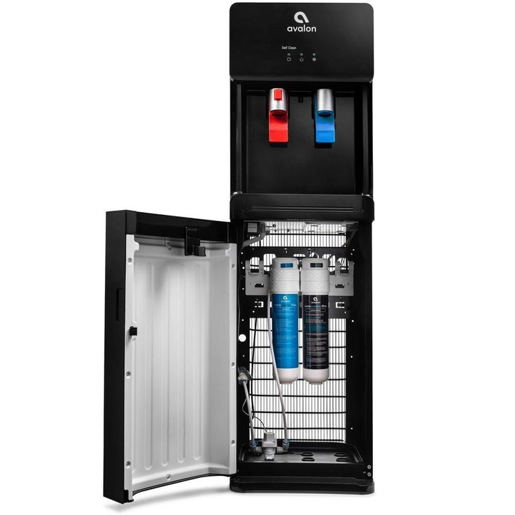 Self-Cleaning Touchless Bottle-Less Water Cooler Dispenser with Hot/Cold Water, Child Lock, NSF/UL/ENERGY STAR, Black