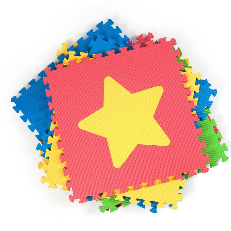 Tadpoles First Shapes Foam Play Mat Set, 9 Pieces