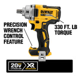 20-Volt MAX XR Lithium-Ion Brushless Cordless 1/2 in. Impact Wrench with Detent Pin Anvil (Tool-Only) - Super Arbor