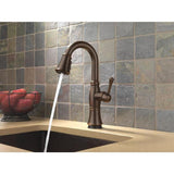 Delta Cassidy Touch2O Venetian Bronze 1-Handle Deck-Mount Pull-Down Touch Kitchen Faucet