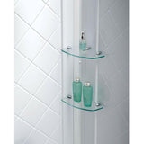 DreamLine QWALL-Tub 28-32 in. D x 56-60 in. W x 60 in. H 4-Piece Easy Up Adhesive Tub Surround, White