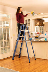 Louisville Ladder 6' Fiberglass Step Ladder, 10' Reach, 225 lbs Load Capacity, W-3217-06