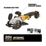ATOMIC 20-Volt MAX Li-Ion Brushless Cordless 1/2 in. Drill Driver Kit w/Bonus Cordless 4-1/2 in. Circular Saw(Tool-Only)