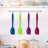 Premium Silicone BPA-Free Spatula, Stainless Steel Core, 500°F Heat-Resistant, Non-Stick, Dishwasher Safe (Set of 4)