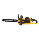DEWALT 129 MPH 423 CFM 60V MAX Cordless FLEXVOLT Handheld Leaf Blower, (2) 3.0Ah Batteries & Charger w/ Bonus 16 in. Chain Saw