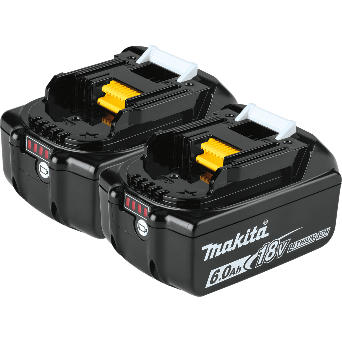 Makita 18V LXT Lithium‑Ion 6.0Ah Battery (2-Pack) BL1860B-2