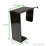 Black Under Desk Computer Tower Adjustable Holder - Super Arbor