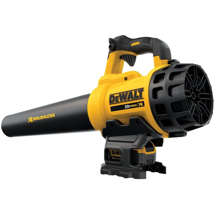 DEWALT 90 MPH 400 CFM 20V MAX Lithium Ion Cordless Handheld Leaf Blower with (2) 5.0Ah Battery and Charger Included