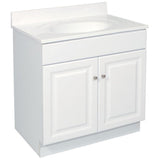 Wyndham 24 in. W x 18 in. D Unassembled Bath Vanity Cabinet Only in White Semi-Gloss