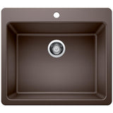 Glacier Bay Drop-in/Undermount Granite Composite 33 in. Single Bowl Kitchen Sink in White - Super Arbor